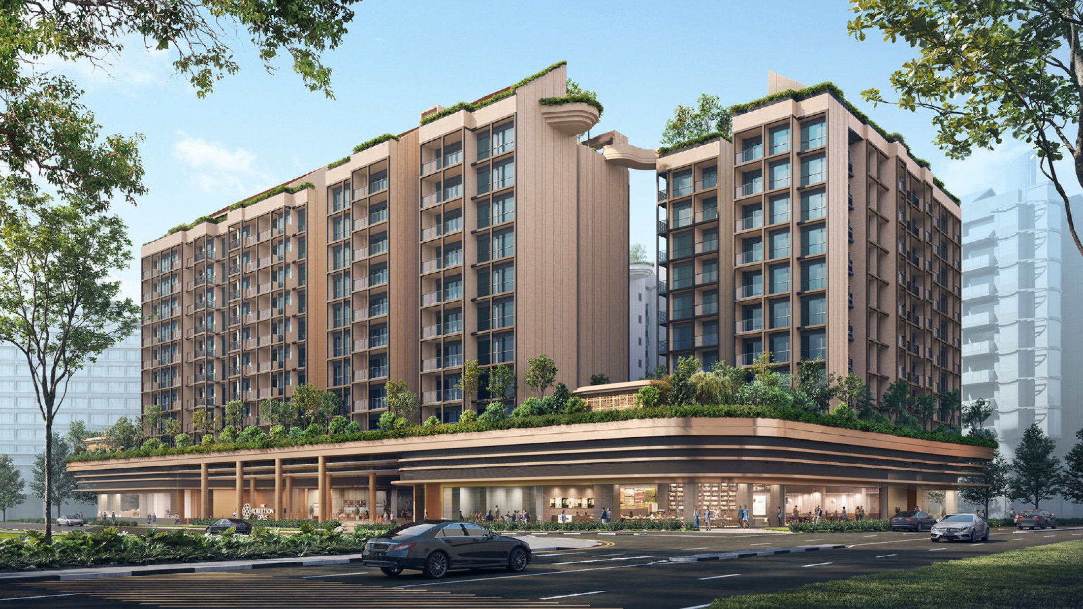 The Robertson Opus luxury condominium in Robertson Quay · District 9